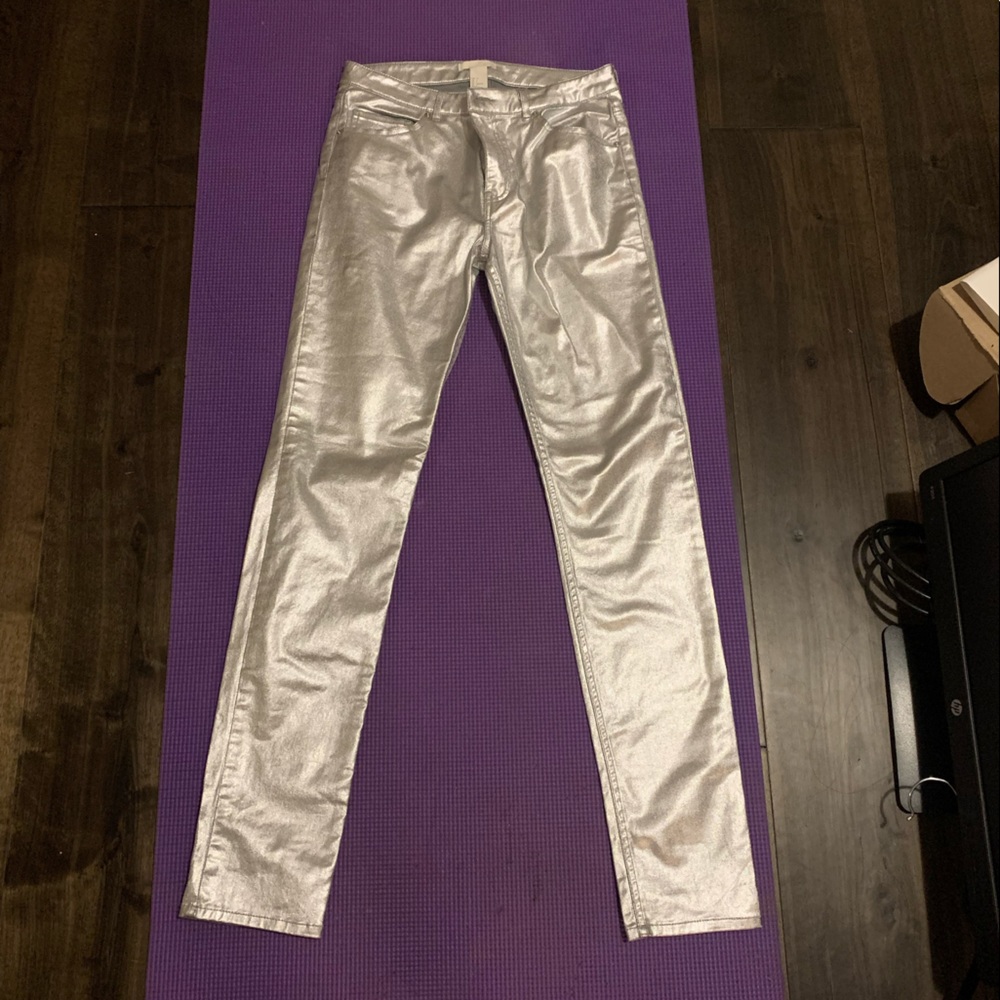NWOT h&m metallic jeans